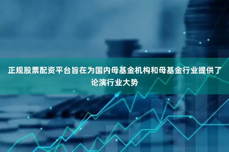 正规股票配资平台旨在为国内母基金机构和母基金行业提供了论演行业大势